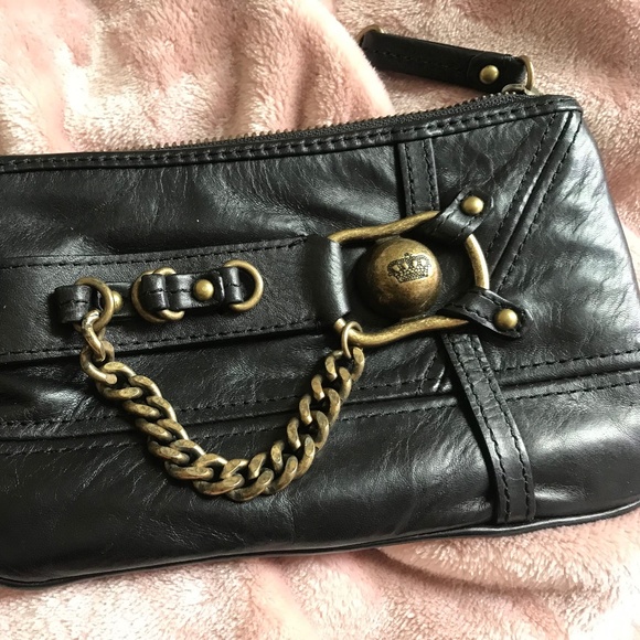 Juicy Couture Leather Wristlet/Clutch/Wallet - Picture 1 of 8